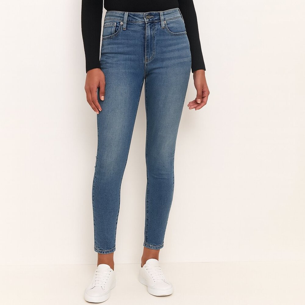 Reformation High Skinny Jeans Women's 26 Rhine Wash Blue Stretch Denim‎ Casual